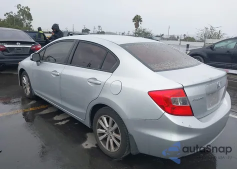 2012 Honda Civic Ex-L из США, поврежденный, VIN 2HGFB2F9XCH526174